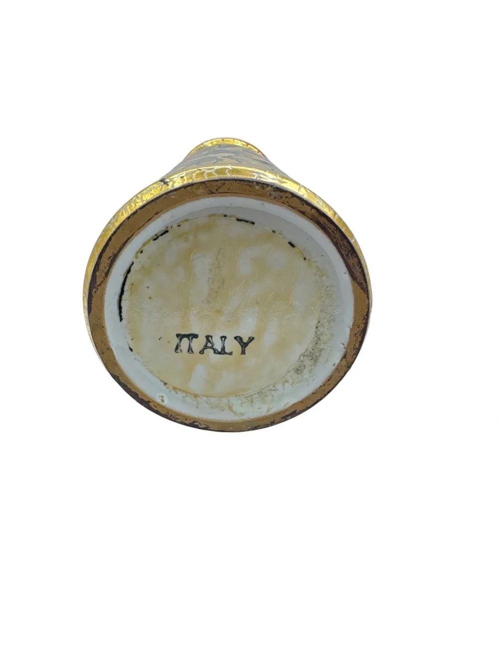 Vintage 1960s Italian Polychromatic Delft Ceramic Vase Mid Century Italian Vase - Picture 7 of 7